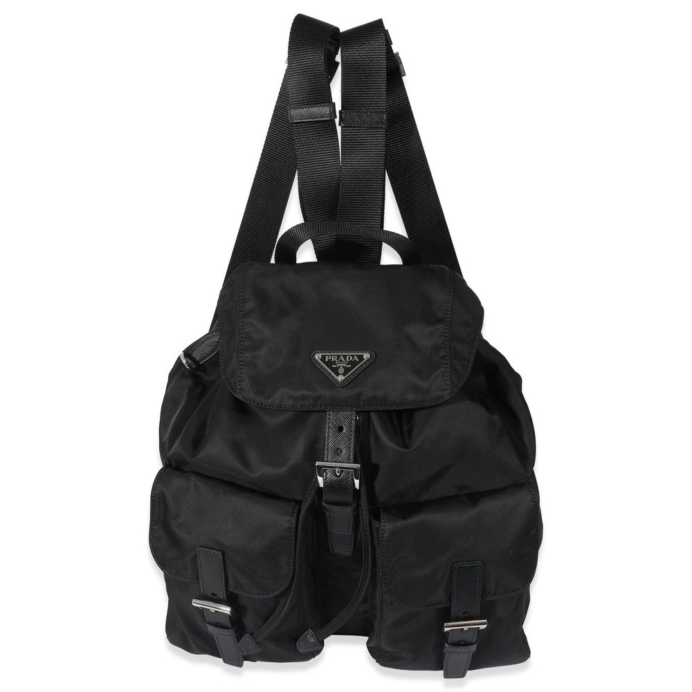 Prada Black Re-Nylon Medium Backpack - image 1